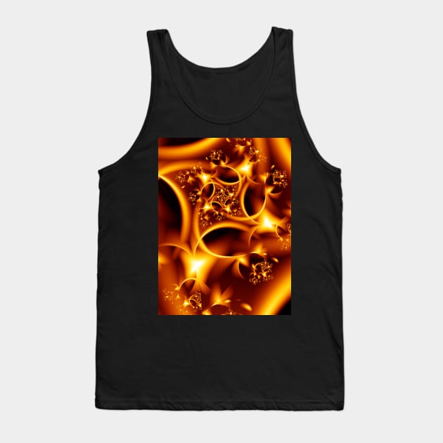 Fiery Fractal Flames Tank Top by pinkal